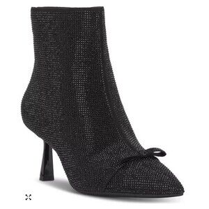 I.N.C. Delphia Embellished Mid-Heel Booties Black Size 5.5 NIB